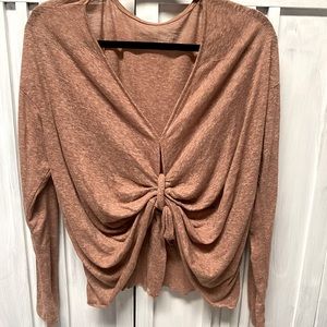 Buckle short thin sweater..a dusk mauve color and never worn